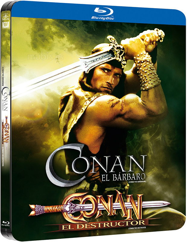 carátula Pack Conan, El Bárbaro + Conan, El Destructor (Edición Metálica) Blu-ray 1