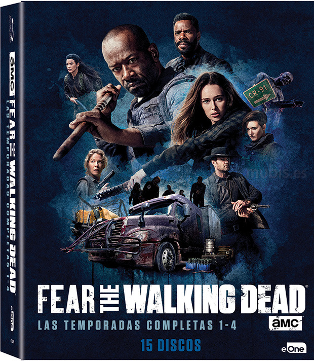 carátula Fear the Walking Dead - Temporadas 1 a 4 Blu-ray 1