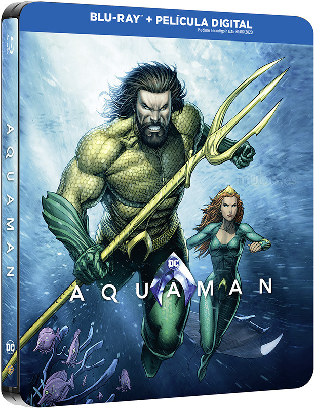 carátula Aquaman - Edición Metálica Ilustrada Blu-ray 1