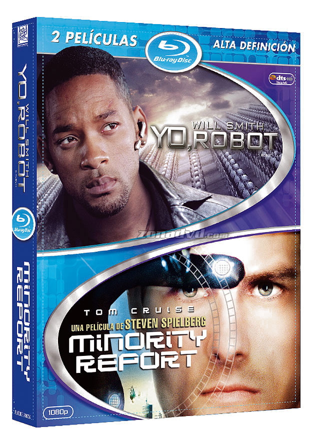 carátula Pack Yo, Robot + Minority Report Blu-ray 1