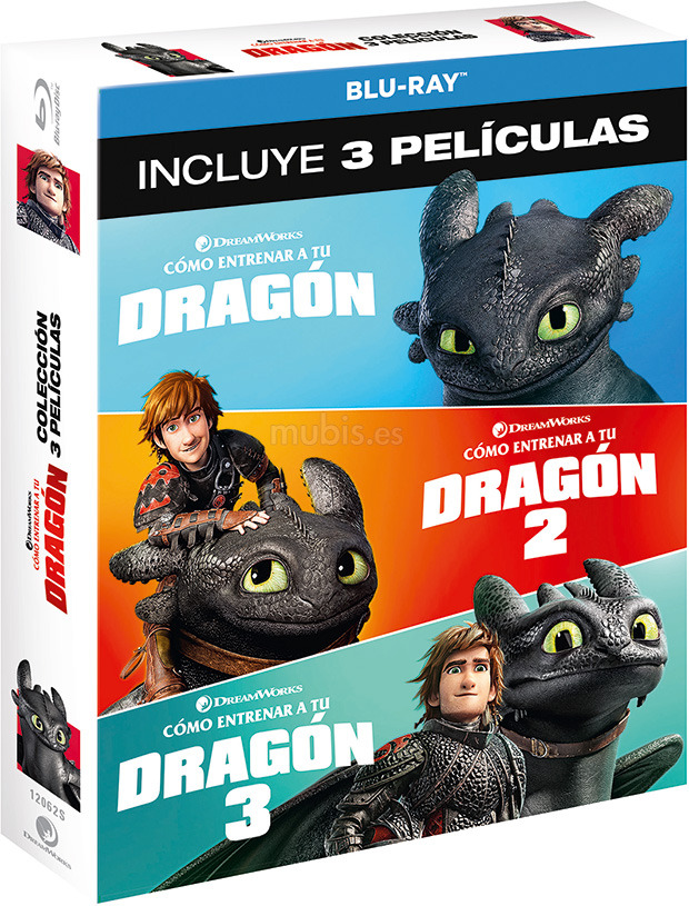 carátula Cómo Entrenar a tu Dragón - Colección 3 Películas Blu-ray 1