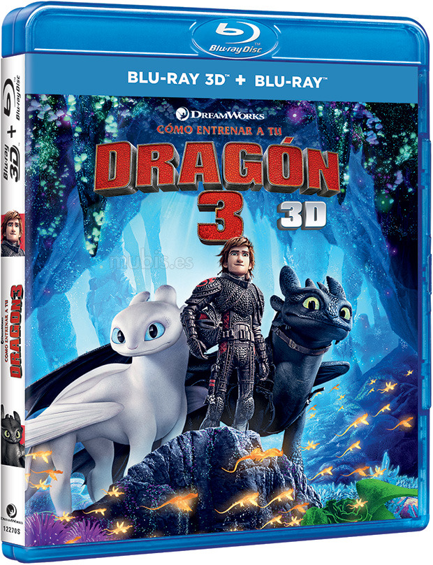 carátula Cómo Entrenar a tu Dragón 3 Blu-ray 3D 1