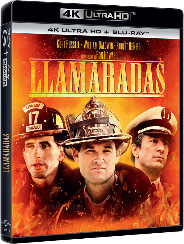 carátula Llamaradas Ultra HD Blu-ray 1