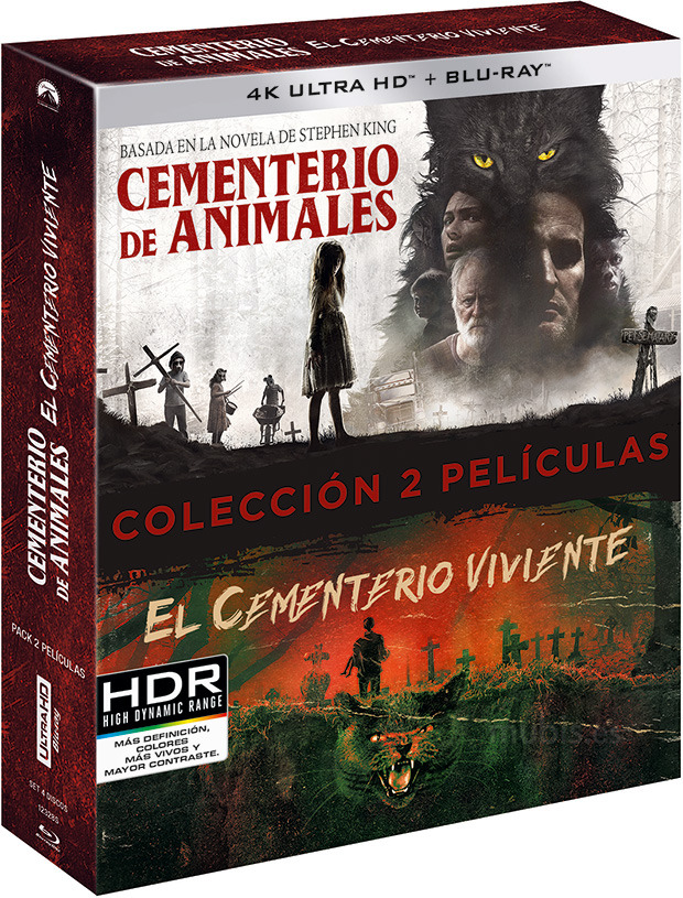 carátula Pack El Cementerio Viviente + Cementerio de Animales Ultra HD Blu-ray 1
