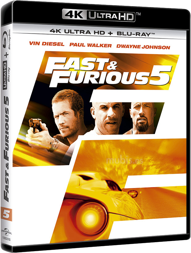 carátula Fast and Furious 5 Ultra HD Blu-ray 1