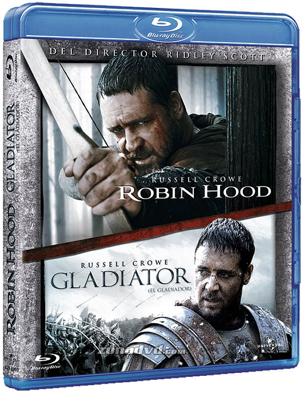 Pack Robin Hood + Gladiator Blu-ray