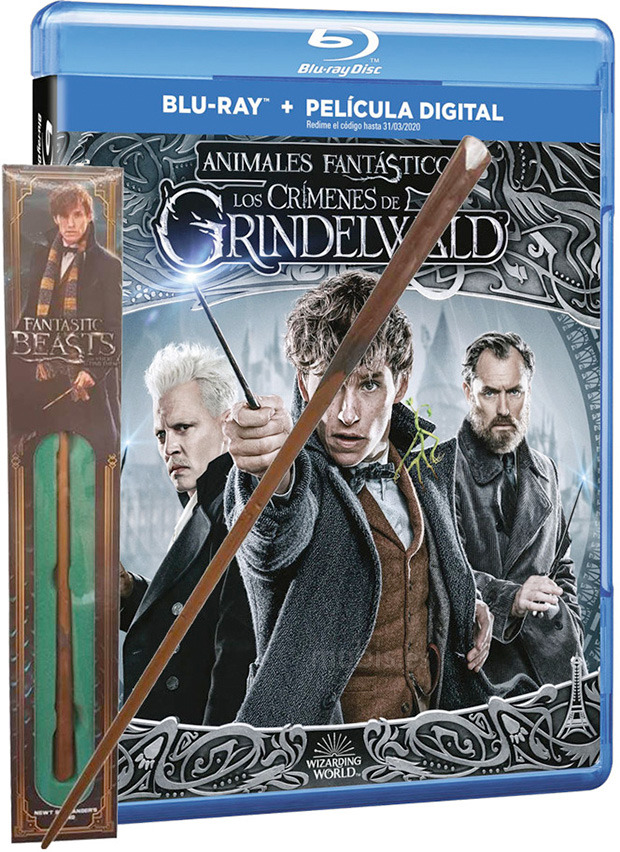 carátula Animales Fantásticos: Los Crímenes de Grindelwald + Varita Blu-ray 1