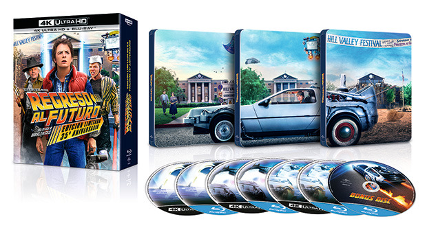 Trilogía Regreso al Futuro - Edición Metálica 35º Aniversario Ultra HD Blu-ray