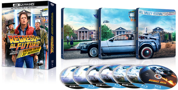 Trilogía Regreso al Futuro - Edición Metálica 35º Aniversario Ultra HD Blu-ray