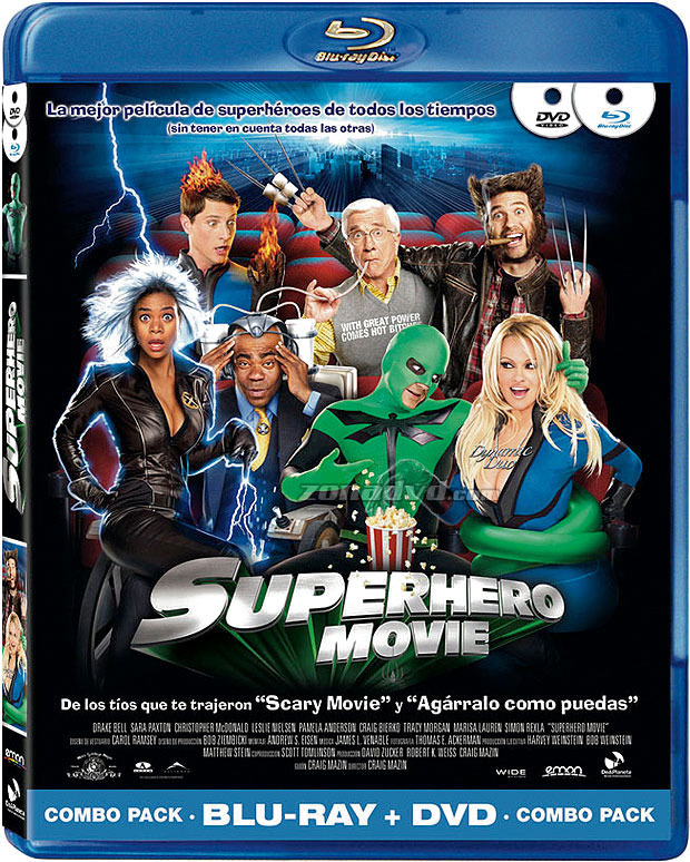carátula Superhero Movie (Combo Blu-ray + DVD) Blu-ray 1