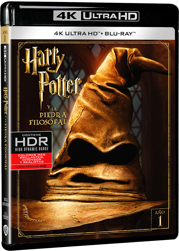 carátula Harry Potter y la Piedra Filosofal Ultra HD Blu-ray 1