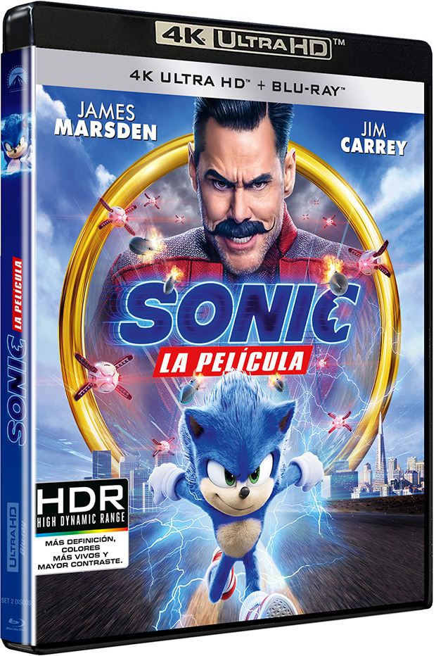 carátula Sonic. La Película Ultra HD Blu-ray 1