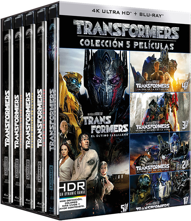 Transformers - Colección 5 Películas Ultra HD Blu-ray