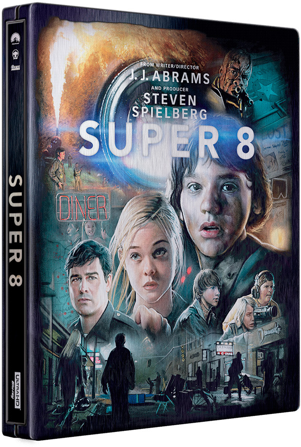 carátula Super 8 - Edición Metálica Ultra HD Blu-ray 1