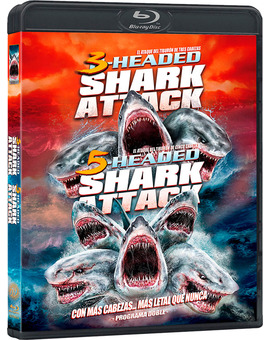 Pack 3-Headed Shark Attack + 5-Headed Shark Attack Blu-ray