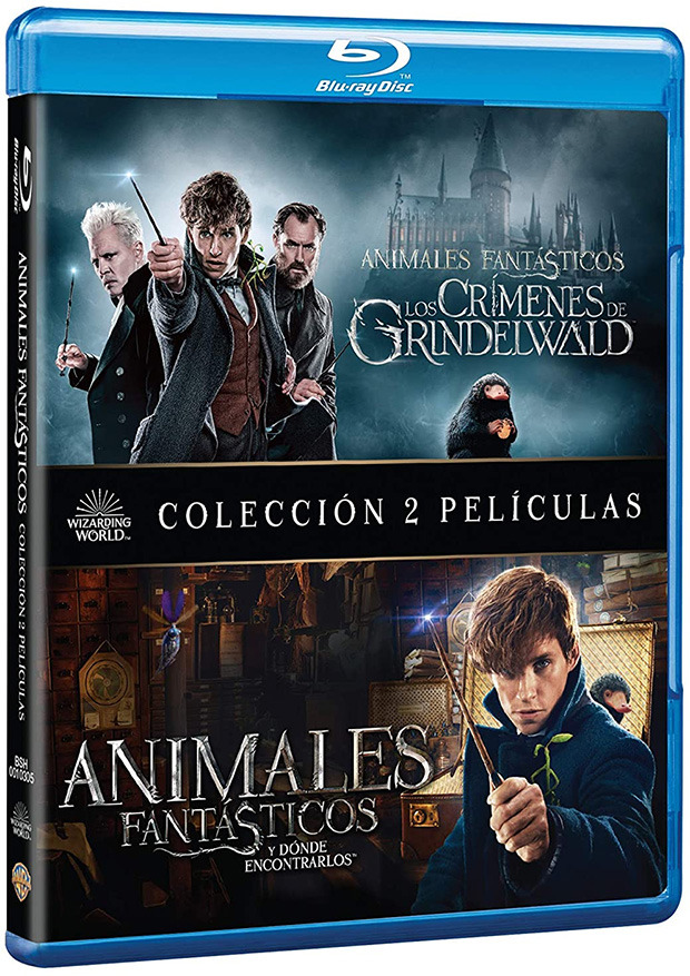 carátula Pack Animales Fantásticos y Dónde Encontrarlos + Animales Fantásticos: Los Crímenes de Grindelwald Blu-ray 1
