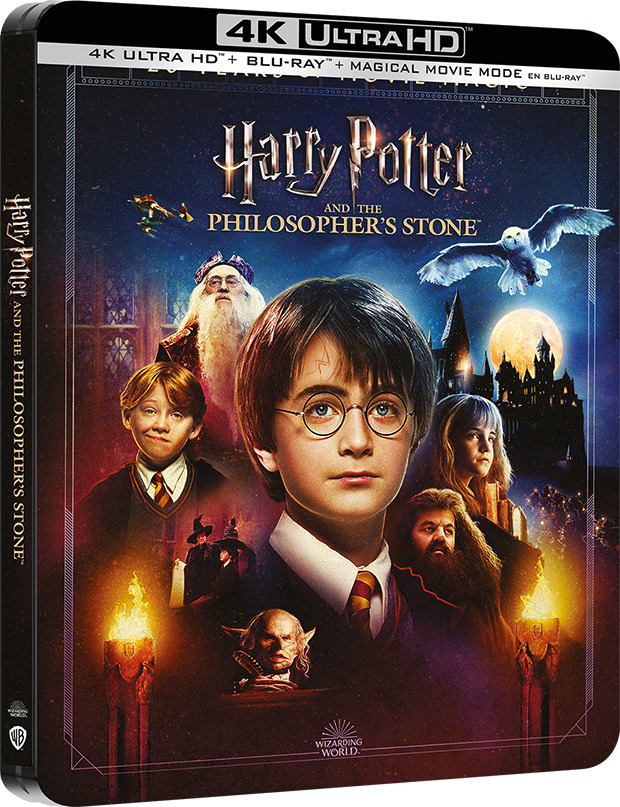 carátula Harry Potter y la Piedra Filosofal Ultra HD Blu-ray 1