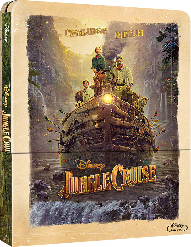 carátula Jungle Cruise - Edición Metálica Blu-ray 1