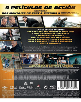 Fast & Furious - Colección 9 Películas Blu-ray 2