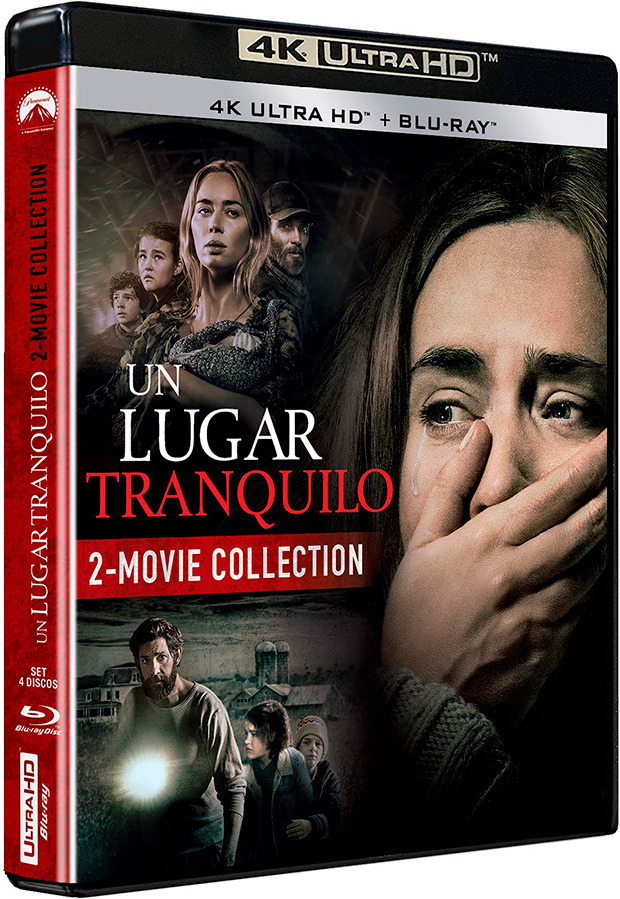 carátula Pack Un Lugar Tranquilo + Un Lugar Tranquilo 2 Ultra HD Blu-ray 1