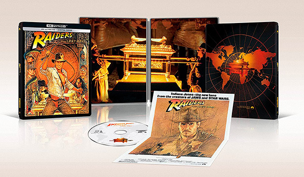 carátula Indiana Jones en Busca del Arca Perdida - Edición Metálica Ultra HD Blu-ray 1