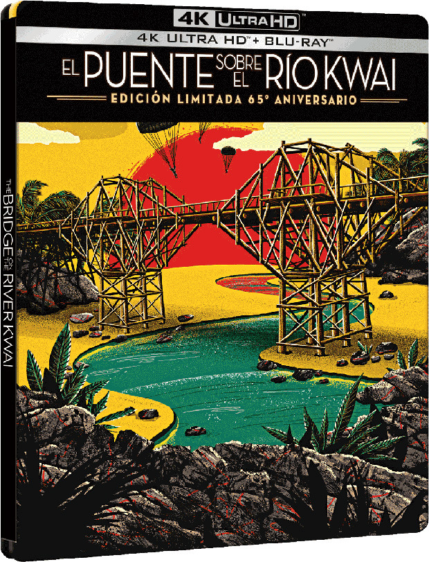 El Puente sobre el Río Kwai - Edición Metálica Limitada 65º Aniversario Ultra HD Blu-ray