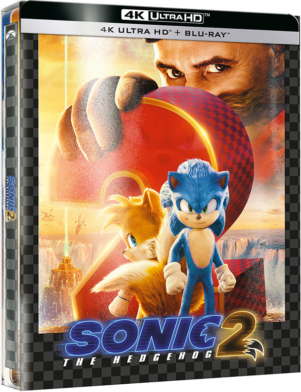carátula Sonic 2: La Película - Edición Metálica Ultra HD Blu-ray 1