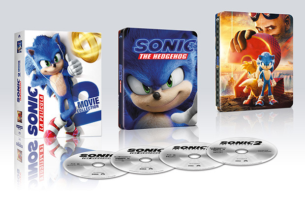 Pack Sonic + Sonic 2: La Película - Edición Metálica Ultra HD Blu-ray