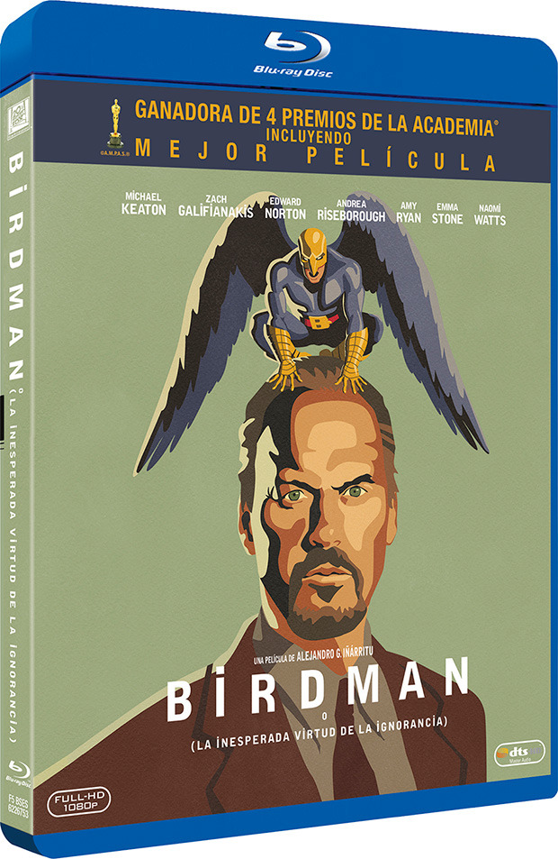 carátula Birdman o (la inesperada virtud de la ignorancia) Blu-ray 1