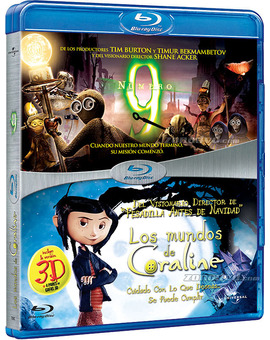 Pack Número 9 + Los Mundos de Coraline Blu-ray