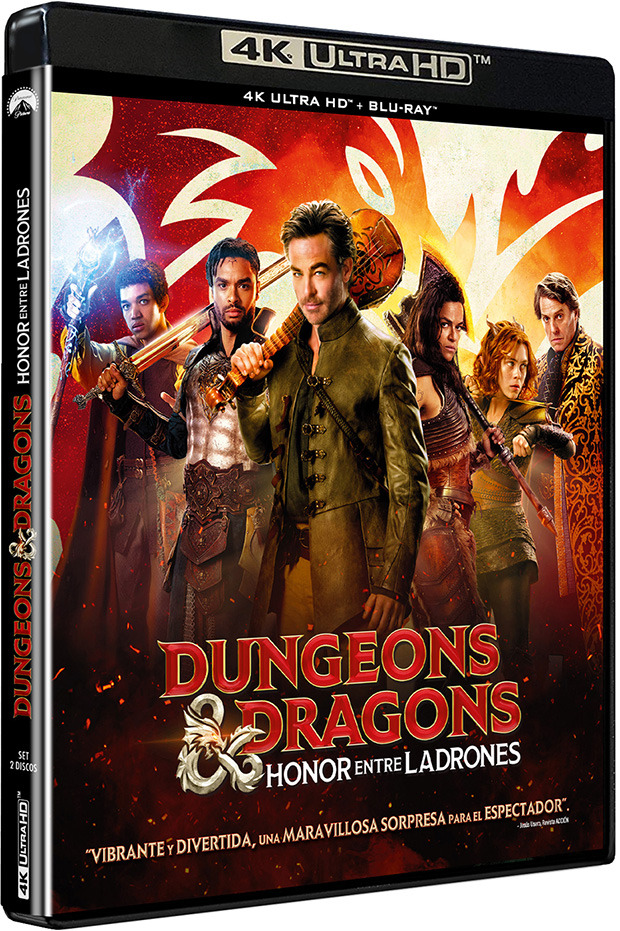 carátula Dungeons & Dragons: Honor entre Ladrones Ultra HD Blu-ray 1