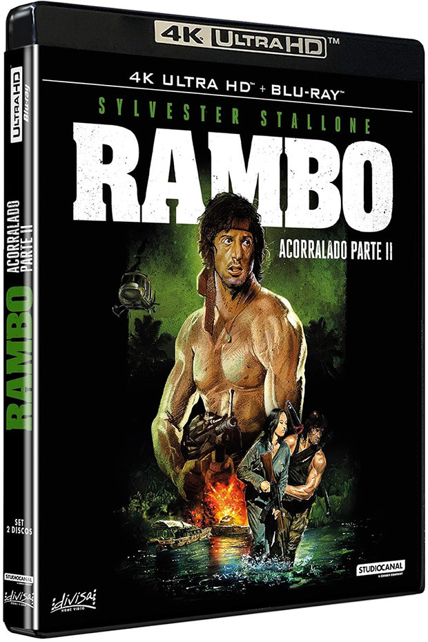 carátula Rambo: Acorralado Parte II Ultra HD Blu-ray 1