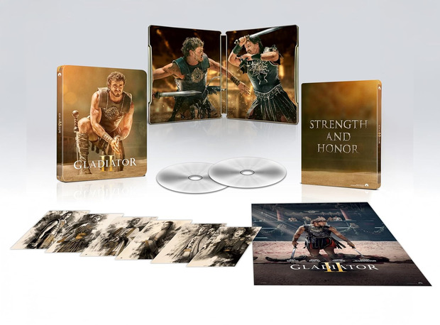 carátula Gladiator II - Edición Metálica Ultra HD Blu-ray 1