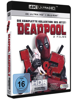 Pack Deadpool + Deadpool 2 en UHD 4K Pack Deadpool + Deadpool 2 en UHD 4K