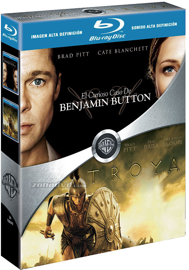 carátula Pack Benjamin Button + Troya Blu-ray 1