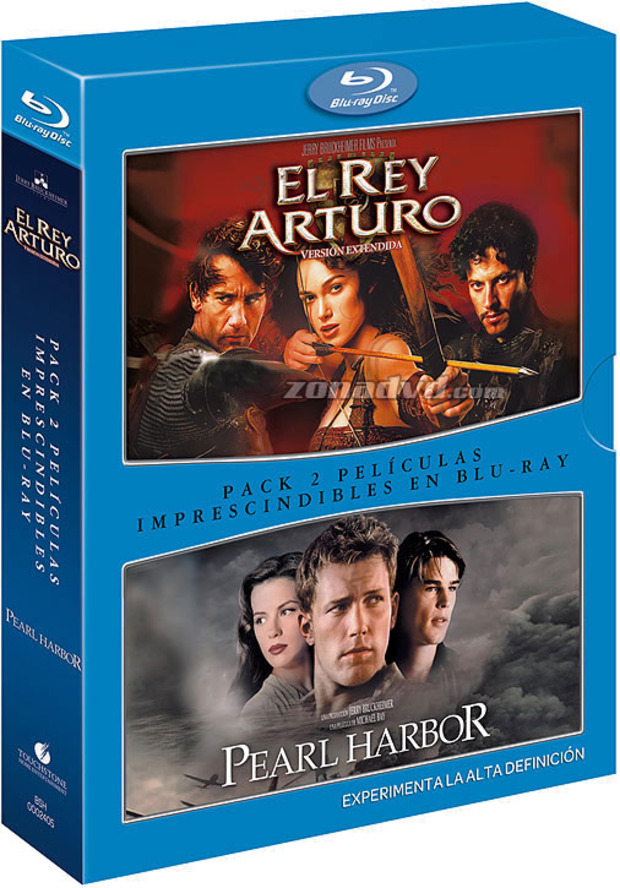 carátula Pack El Rey Arturo + Pearl Harbor Blu-ray 1