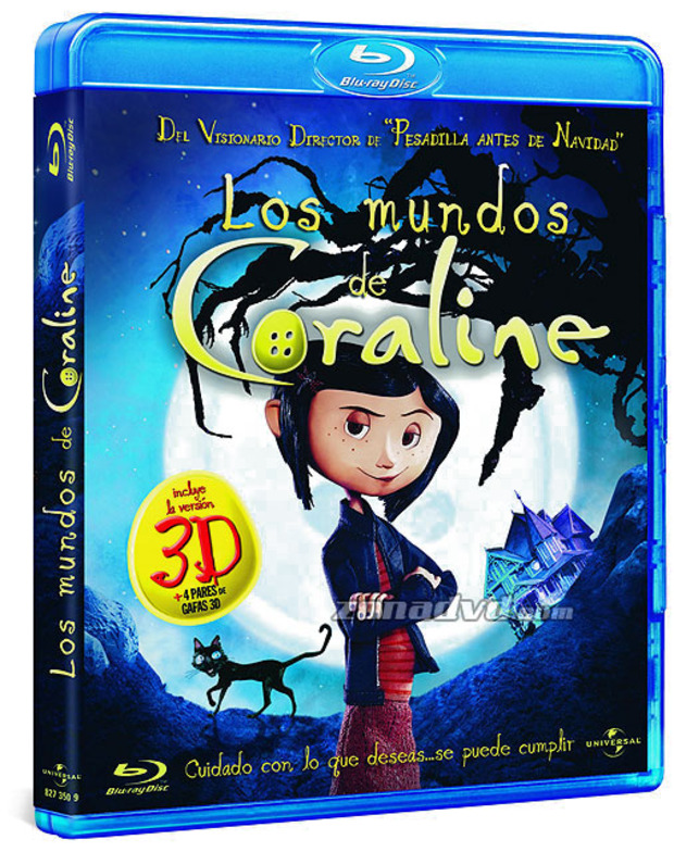 Los Mundos de Coraline Blu-ray