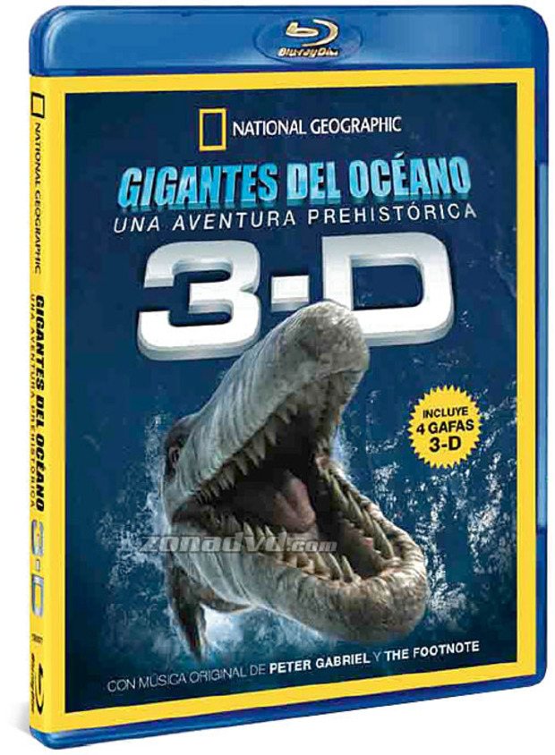 carátula Gigantes del Océano. Una Aventura Prehistórica (3D) Blu-ray 1