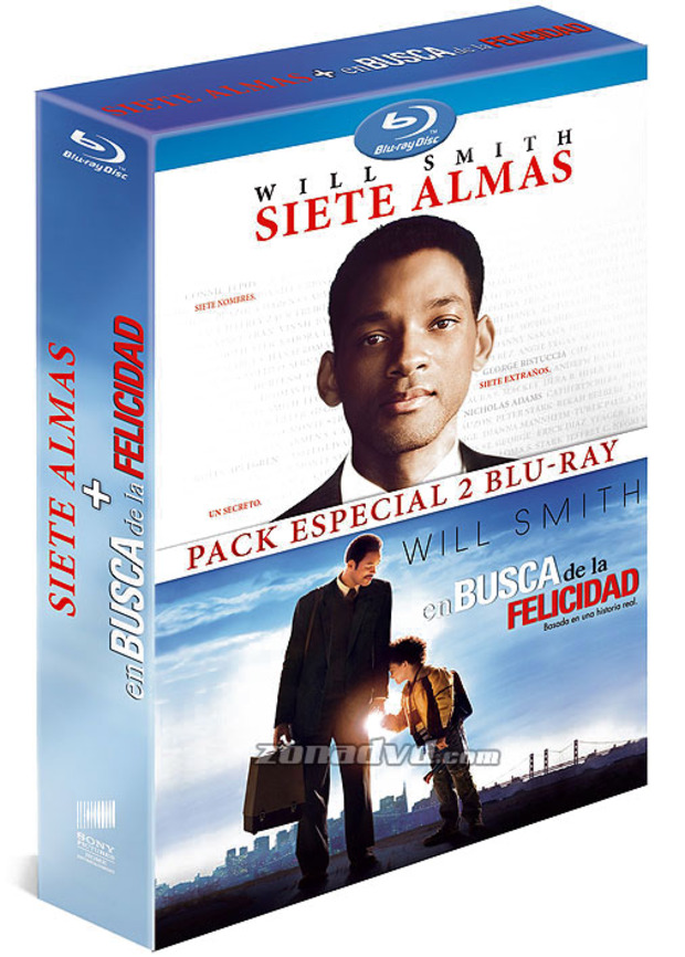 Pack Siete Almas + En Busca de la Felicidad Blu-ray