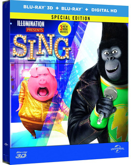 ¡Canta! en Steelbook en 3D y 2D