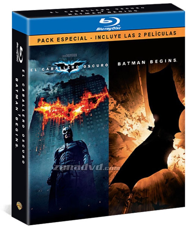 carátula Pack El Caballero Oscuro + Batman Begins Blu-ray 1