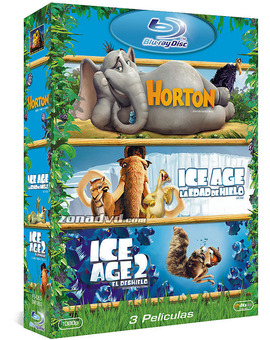 Pack Horton + Ice Age + Ice Age 2 Blu-ray
