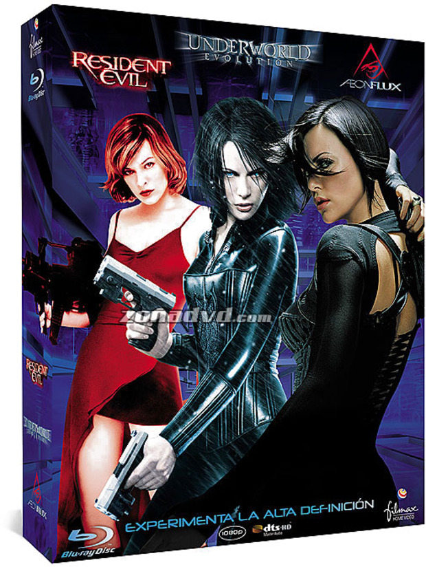 Pack Aeon Flux + Underworld + Resident Evil Blu-ray