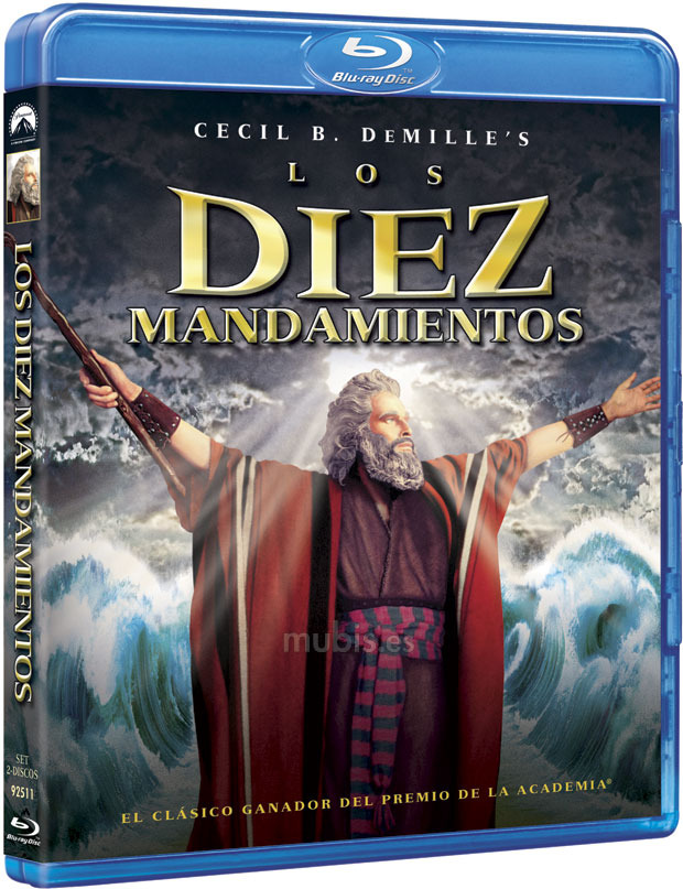carátula Los Diez Mandamientos Blu-ray 1