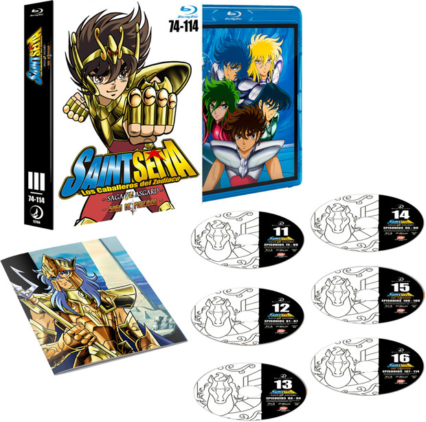 Los Caballeros del Zodiaco (Saint Seiya) - Cosmos Edition Box 3 - Saga de Asgard y Poseidón Blu-ray