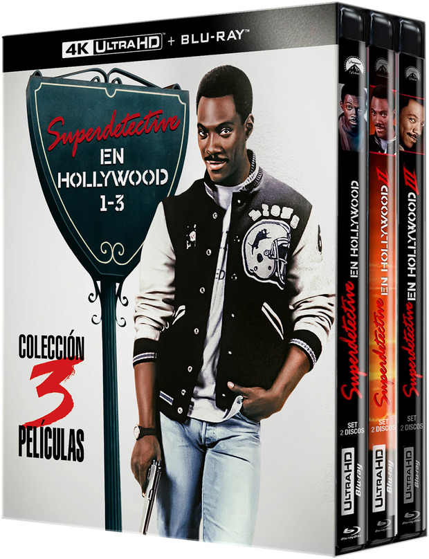 Superdetective en Hollywood - Colección 3 Películas Ultra HD Blu-ray