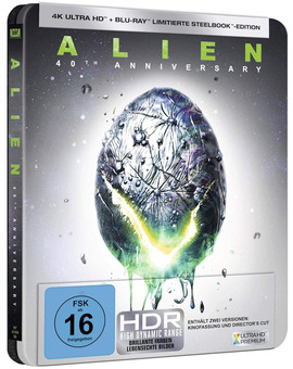 Alien en Steelbook en UHD 4K Alien en Steelbook en UHD 4K