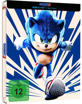 Sonic 3: La Película en Steelbook en UHD 4K Sonic 3: La Película en Steelbook en UHD 4K