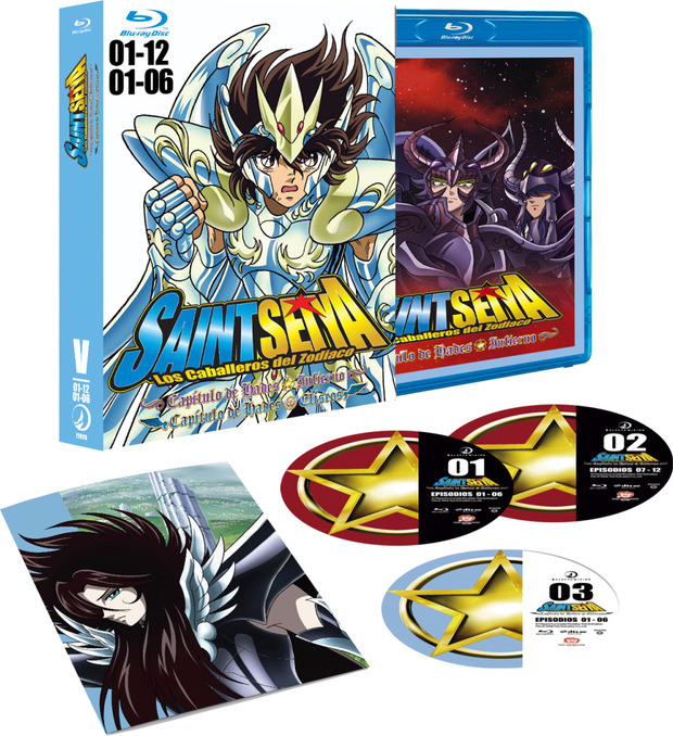 Los Caballeros del Zodiaco (Saint Seiya) - Cosmos Edition Box 5 - Saga de Hades Infierno - Elíseos Blu-ray