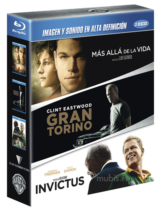 carátula Pack Más Allá de la Vida + Gran Torino + Invictus Blu-ray 0